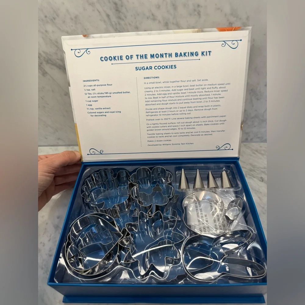 Williams Sonoma Cookie of the Month Baking Kit with Colorful Cutters